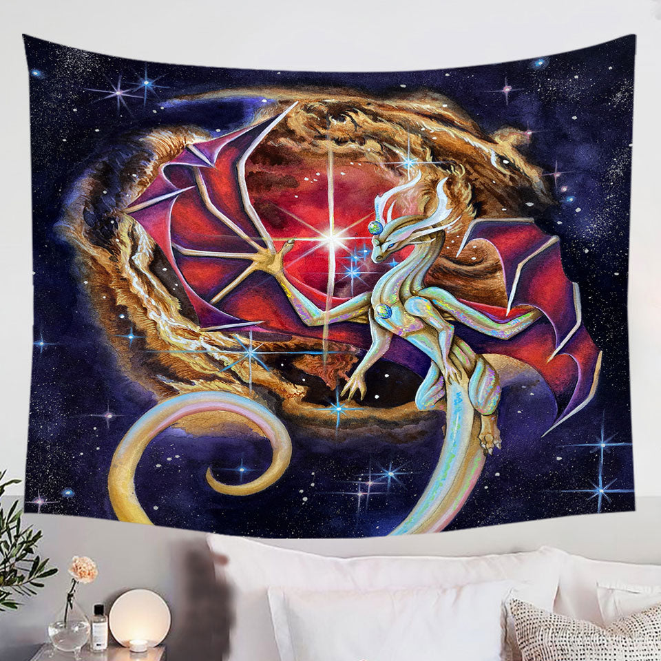 Wall-Decor-Tapestries-Fantasy-Art-Dragon-Echoes-of-Light