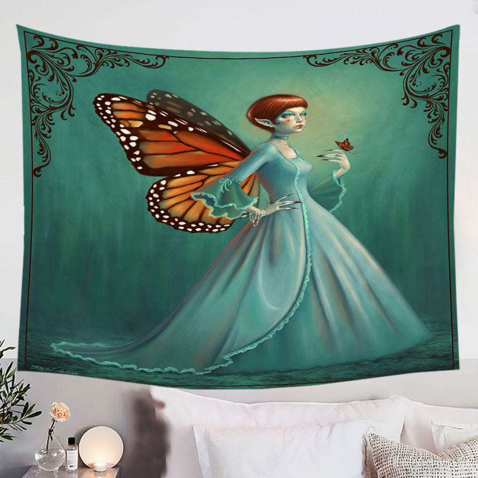 Wall-Decor-with-Butterfly-Elf-Woman-Cool-Fantasy-Monarch