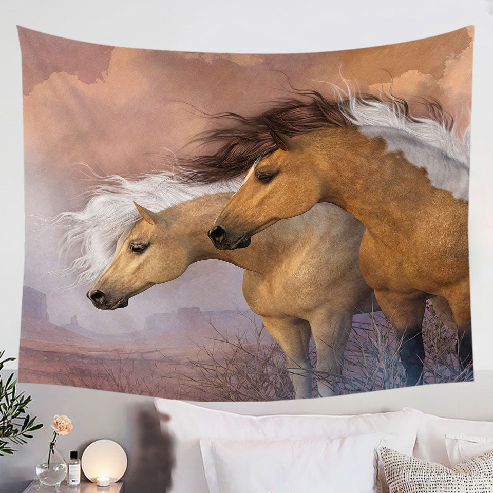 Wall-Decor-with-Sunset-Gold-Wild-American-Horses