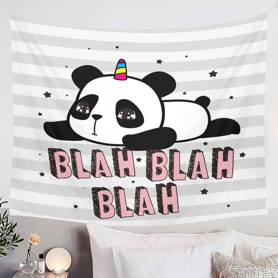 Wall Prints for Kids Adorable Unicorn Panda