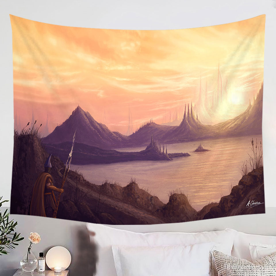 Warrior-Long-Journey-by-The-Lake-Wall-Decor