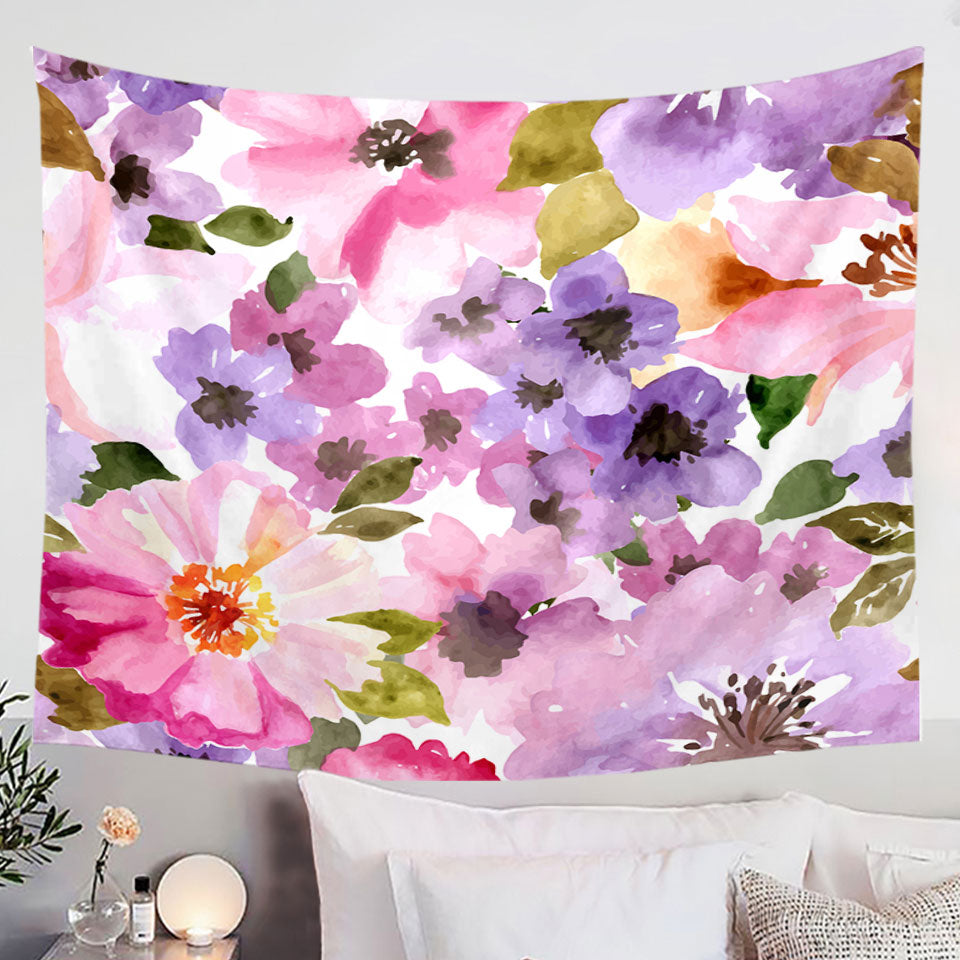 Hanging Fabric On Wall with Rainbow Butterfly Over Concrete