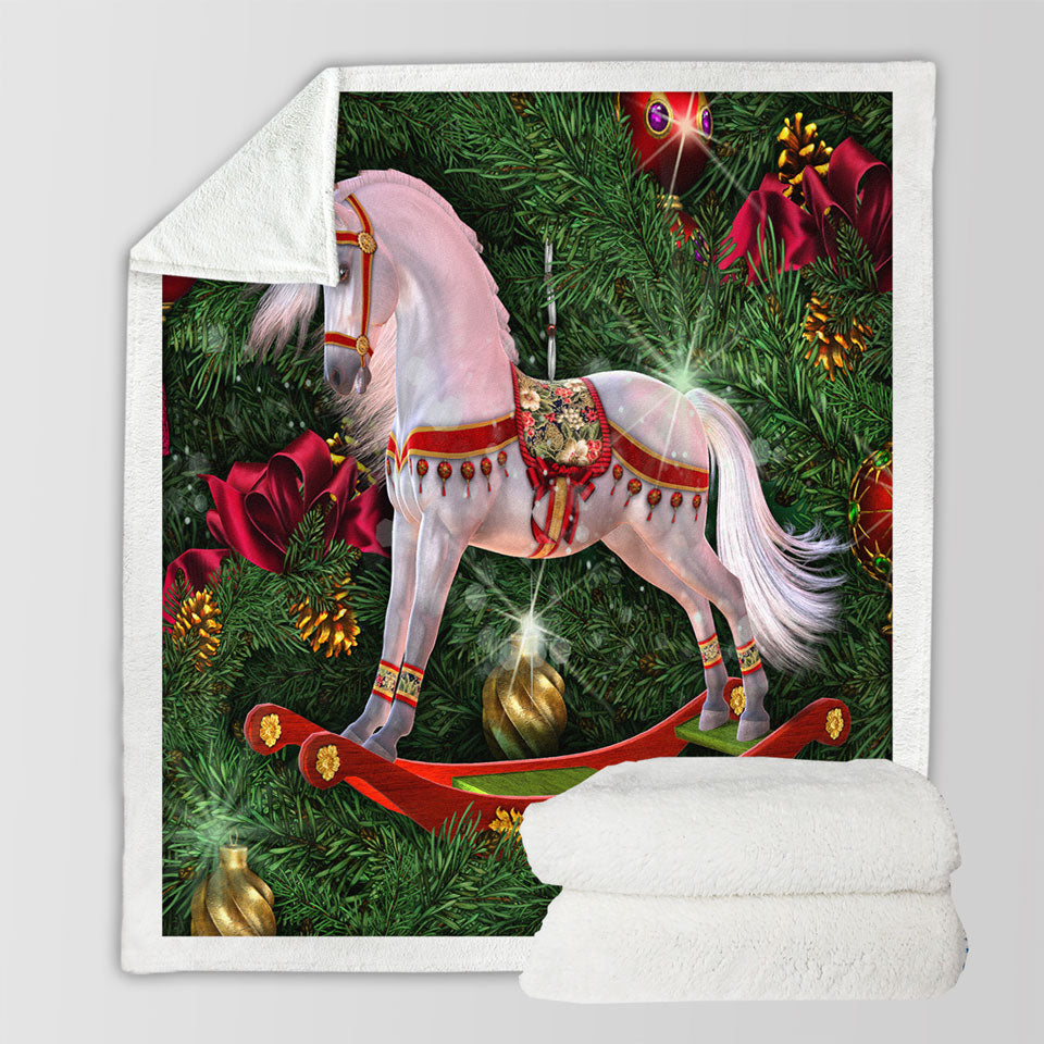 products/White-Horse-Swing-the-Magic-of-Christmas-Throws