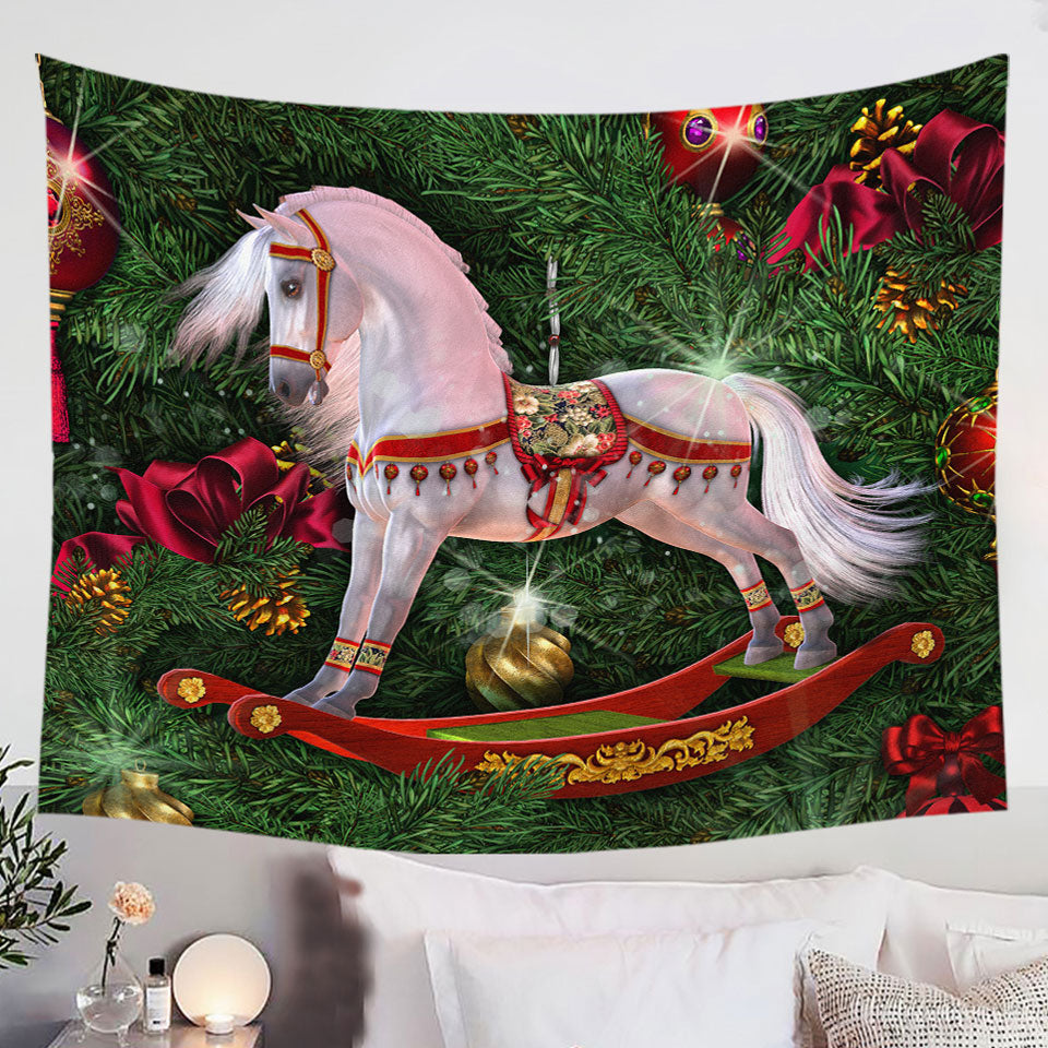 White-Horse-Swing-the-Magic-of-Christmas-Wall-Decor-Tapestries