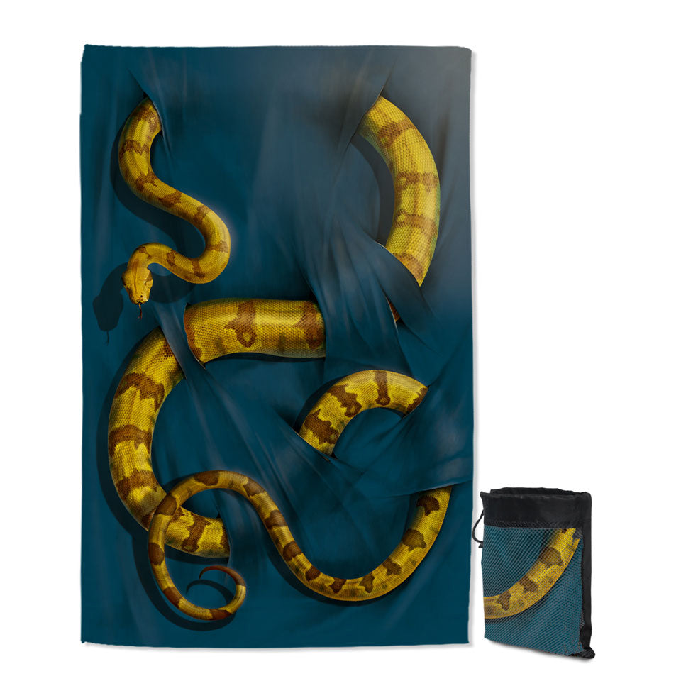 Wild Animal Art Boa Constrictor Snake Beach Towels