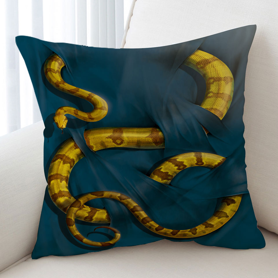 Wild Animal Art Boa Constrictor Snake Cushion