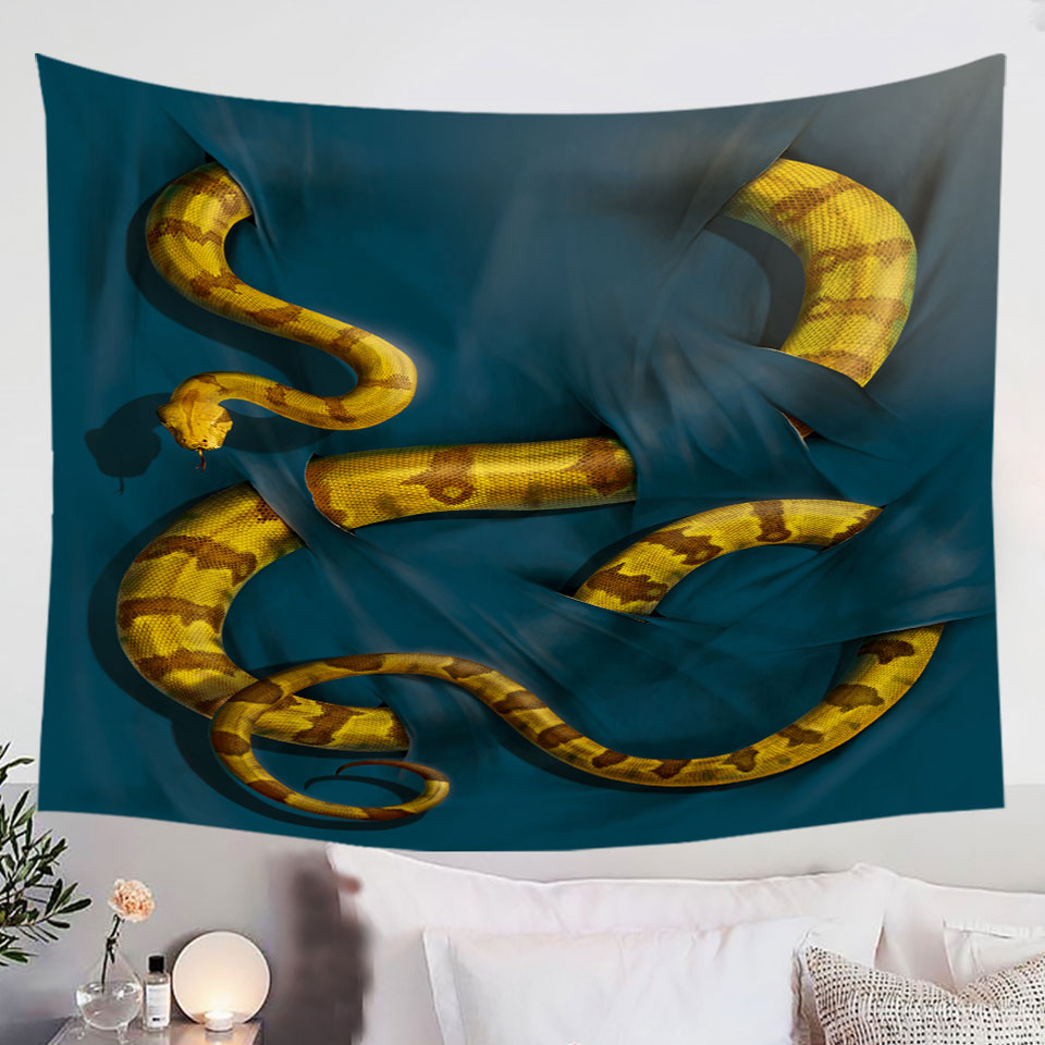 Wild-Animal-Art-Boa-Constrictor-Snake-Tapestry