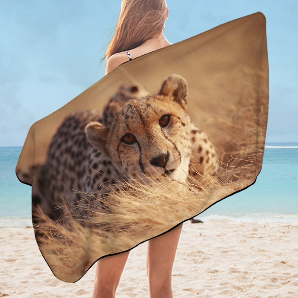 Wild Cheetah Boys Beach Towel