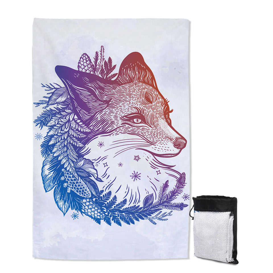 Wild Fox Quick Dry Beach Towel
