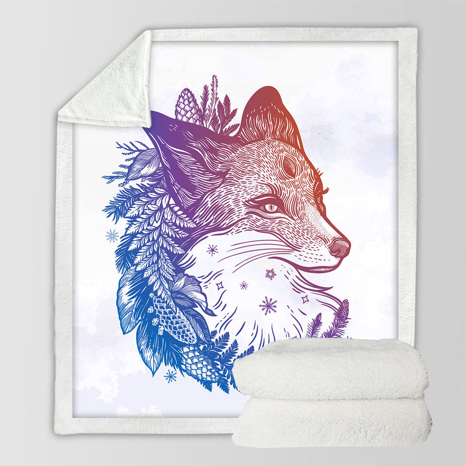 Wild Fox Sherpa Blanket