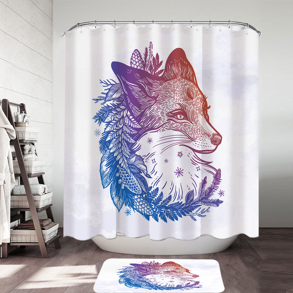 Wild Fox Shower Curtain