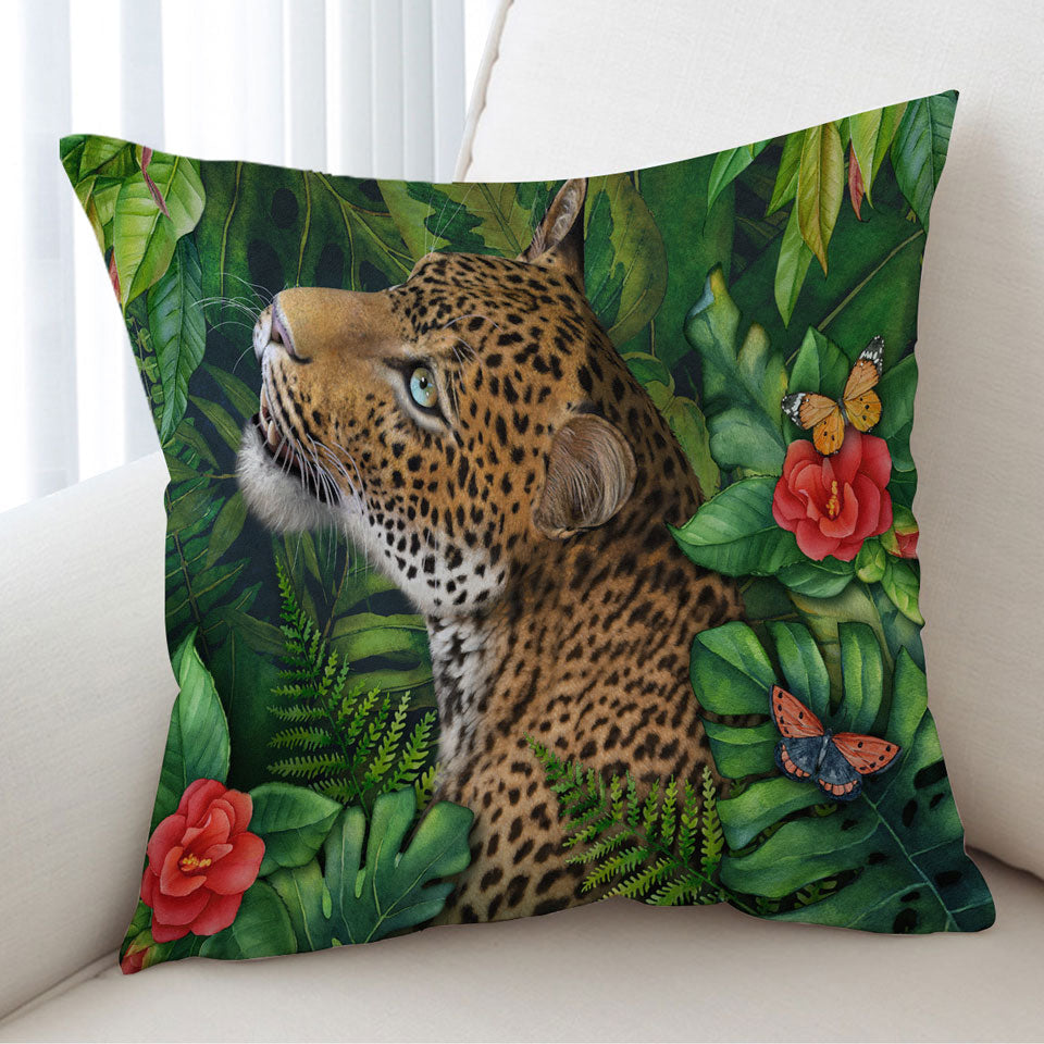 Wildlife Art Leopards Cushion