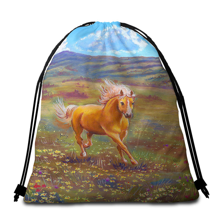 Horses Art Lovely Horses Beach Towel Pack