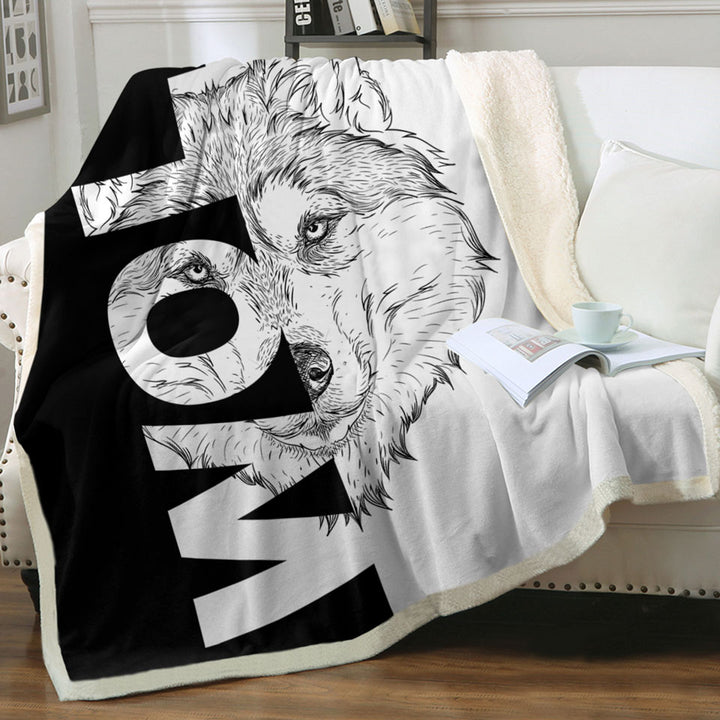 Wolf Fleece Blankets
