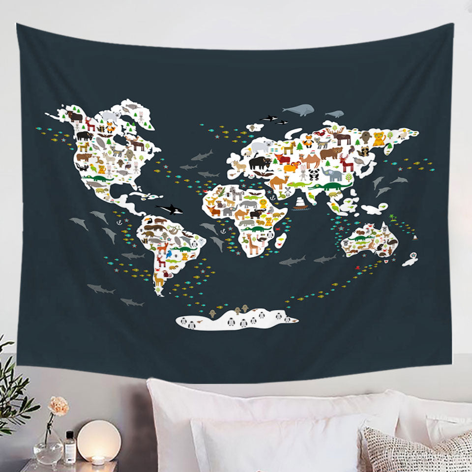 Rainbow Yoga Time Unicorn Tapestries