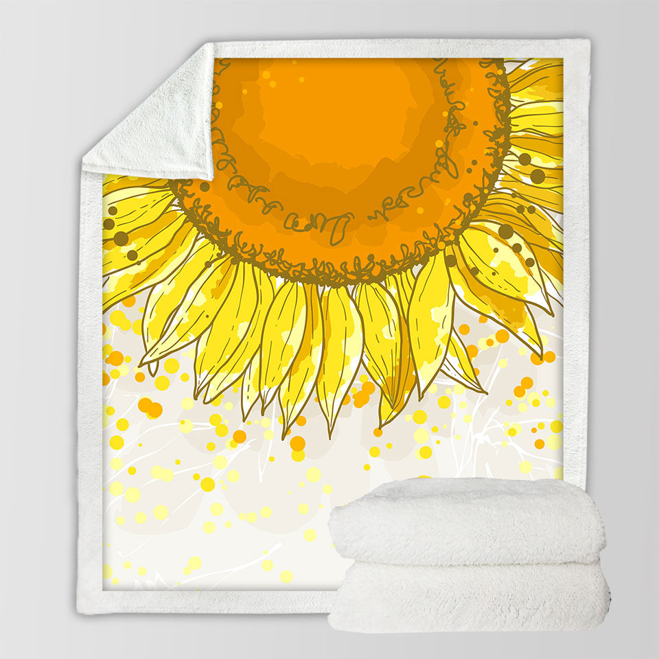 Yellow Spots and Sunflower Throws